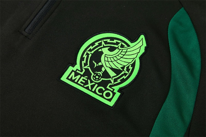 Mexico Training Tracksuit Men's/Kids' 2026 2027 Black-League Threads